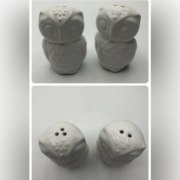 NEW American Atelier Snow Owl Salt & Paper Shakers! - Picture 3 of 4